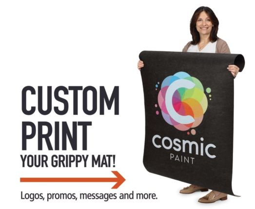 PIG® Grippy® Floor Mat Roll with Adhesive Backing – Medium Weight - 36" x 50" (Pre-Cut - 5 Mats/Roll)