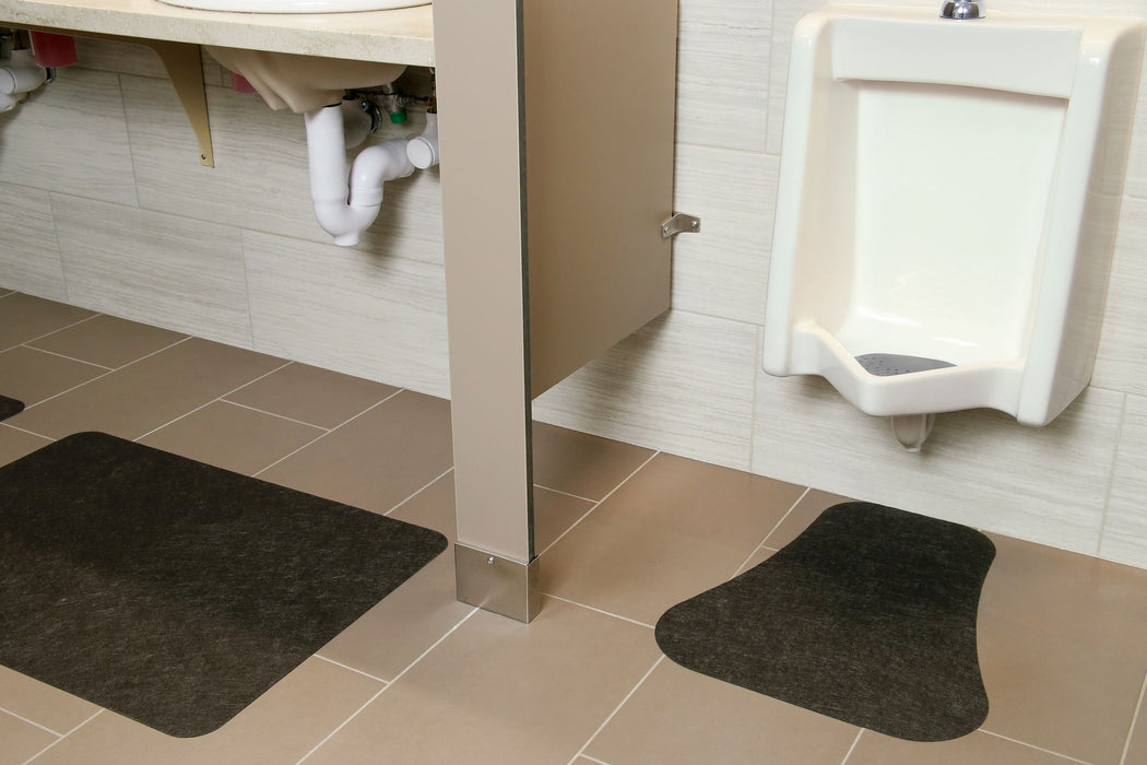 PIG® Urinal Mats with adhesive bottom for bathroom 60 cm x 48 cm - 6 pcs.