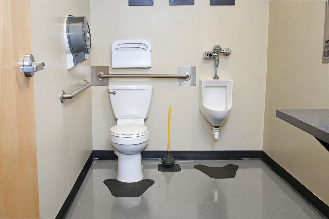 PIG® Grippy® Adhesive Backed Urinal Mats 46cm x 39.5cm - 36 pcs.