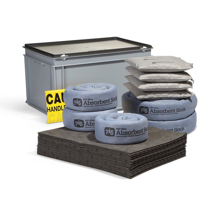 PIG® Universal Spill Control Kit in Euronorm Box - 60cm W x 40cm x 34cm H