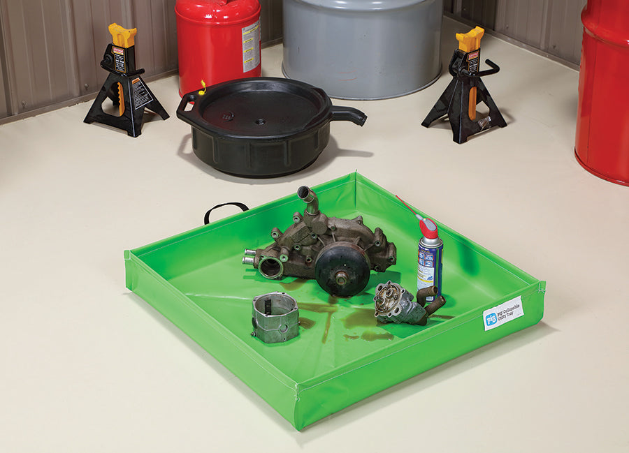 PIG® Collapsible Containment Basin - 76cm x 76cm x h. 12cm