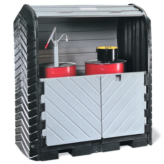 Bacino con copertura e serranda