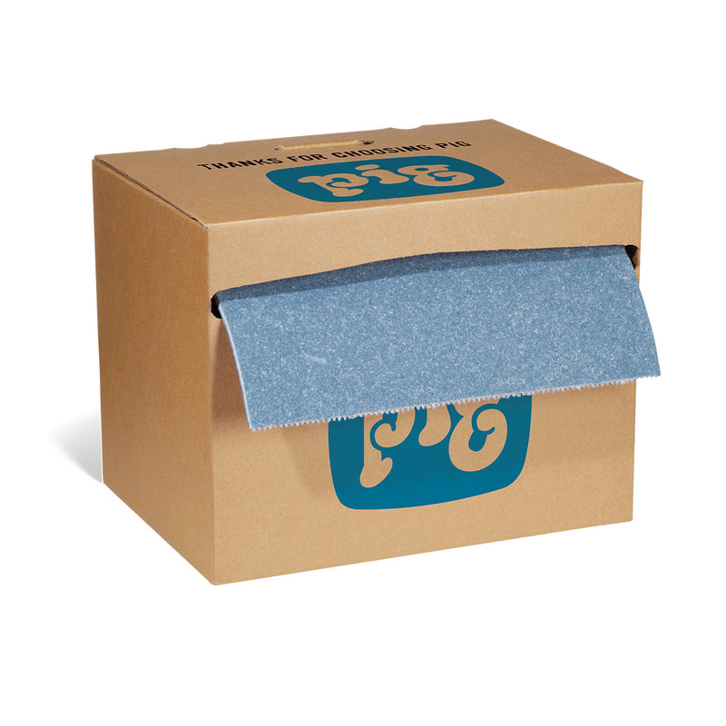 Tappetino assorbente in rotoli PIG BLUE - Doppio spessore – 76 cm x 46 m – 1 rotolo