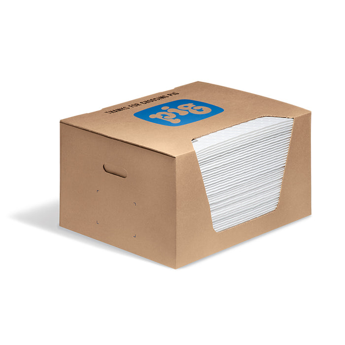 Tampone super assorbente PIG® FAT MAT® Oil-Only - 41 cm x 51 cm - 50pz - Con dispenser