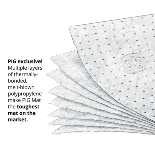 Rotoli PIG® Oil-Only - Pesante 38 cm x 46 m - Conf. 2 Pz.