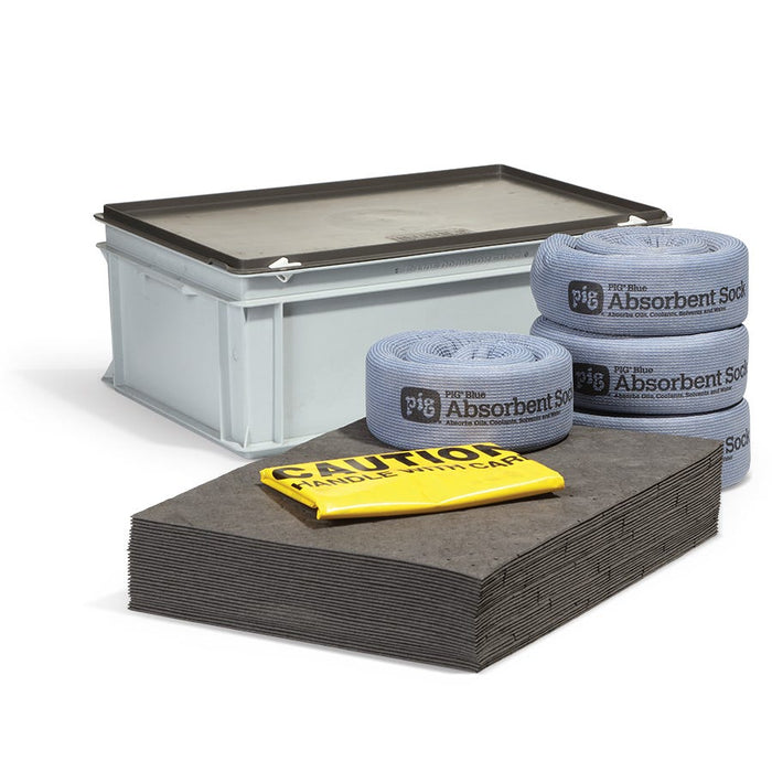Kit antisversamento PIG universale in scatola Euronorm – 60 cm L x 40 cm B x 23,5 cm H