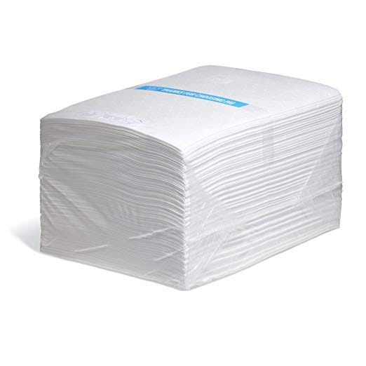 Tappetino PIG Oil-Only bianchi – 38 cm x 51 cm – 200 Tamponi / Sacco