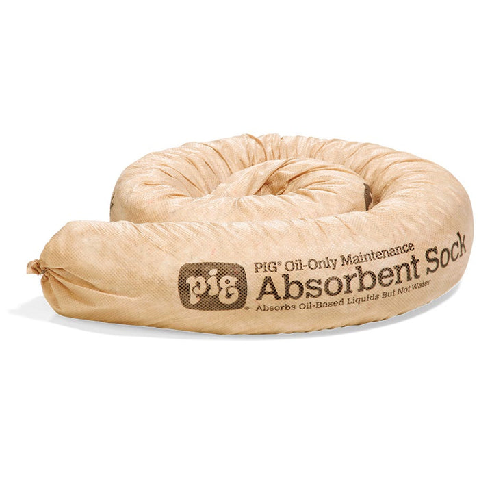 Salsicciotto assorbente PIG Oil-Only – 8 cm Dia x 122 cm – 30 manicotti / scatola